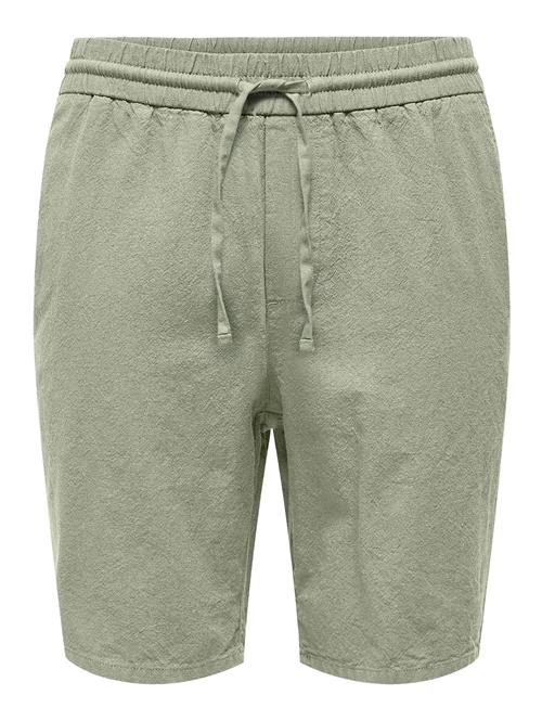 Onslinus 0007 Cot Lin Shorts Noos ONLY & SONS Khaki