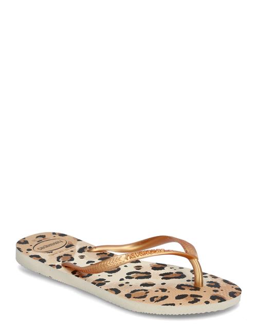 Hav Slim Animals Havaianas Beige