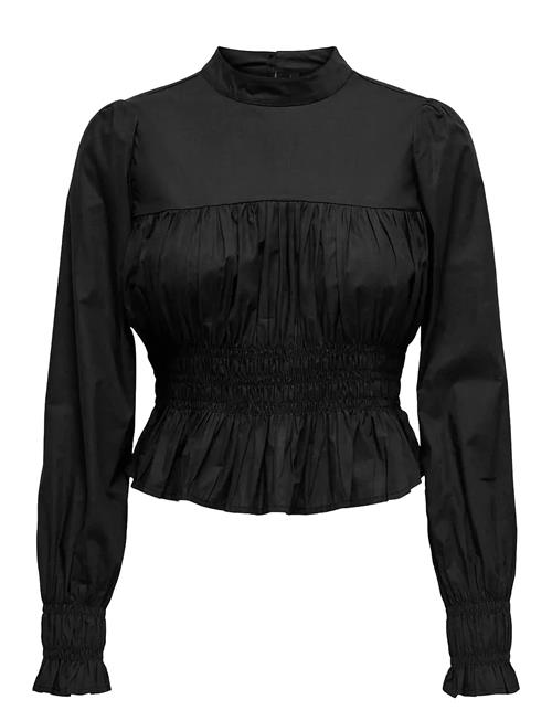 Onlella L/S O-Neck Smock Top Ptm ONLY Black