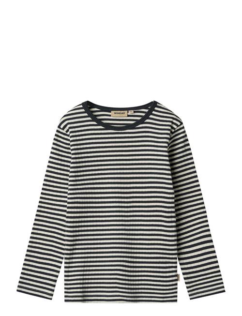 T-Shirt L/S Stig Wheat Navy
