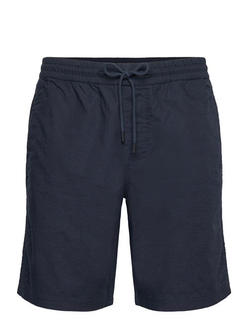 Boardwalk Slub Shorts With Elastic Knowledge Cotton Apparel Navy