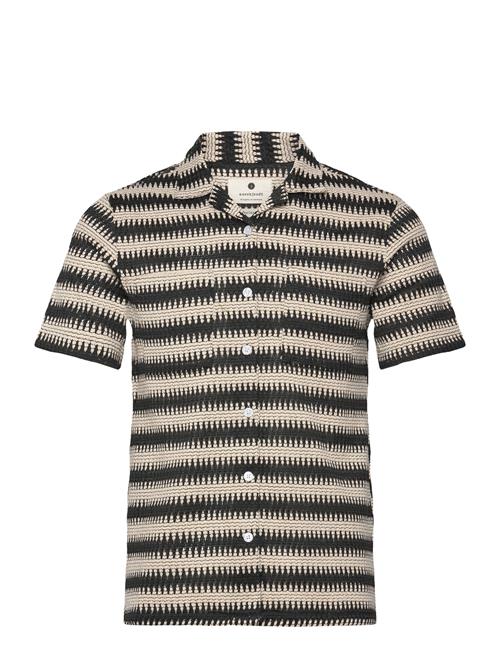 Akkurt Struc Stripe S/S Shirt Anerkjendt Patterned