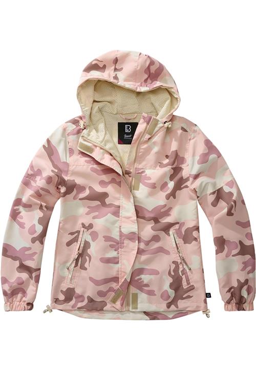 Brandit Overgangsjakke  beige / lilla / pink