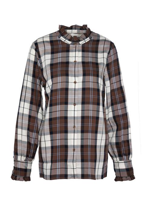 Barbour Bluse 'Violet'  navy / lyseblå / brun / hvid