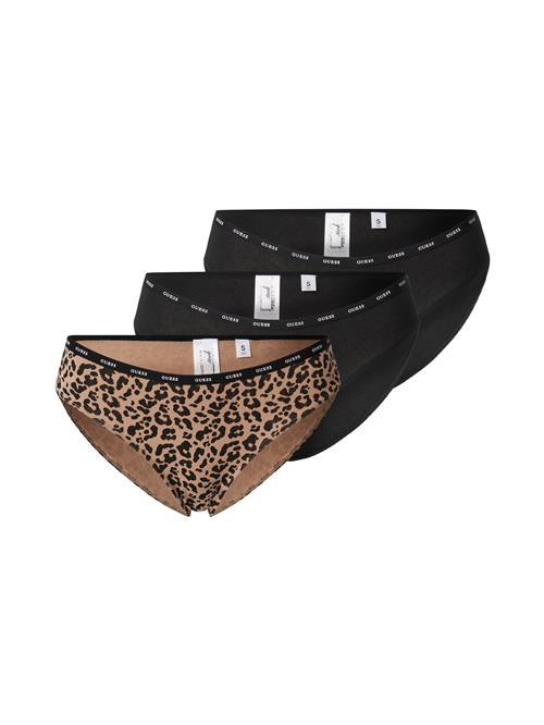 Se GUESS Slip  lysebrun / sort / hvid ved About You