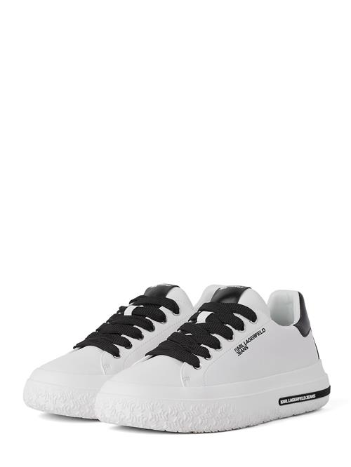 KARL LAGERFELD JEANS Sneaker low ' KLJ LEDER-SNEAKER '  hvid