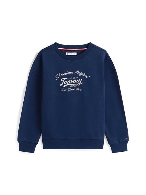TOMMY HILFIGER Sweatshirt  natblå / hvid