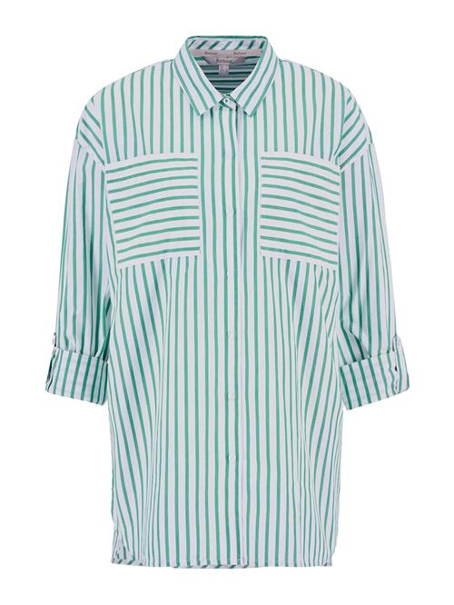Barbour Bluse 'Nicola'  lysegrøn / hvid