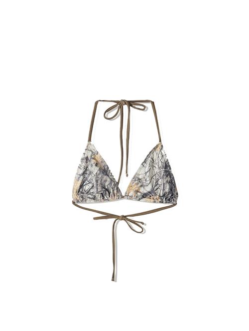 Bershka Bikinioverdel  beige / grå / mørkegrå / offwhite