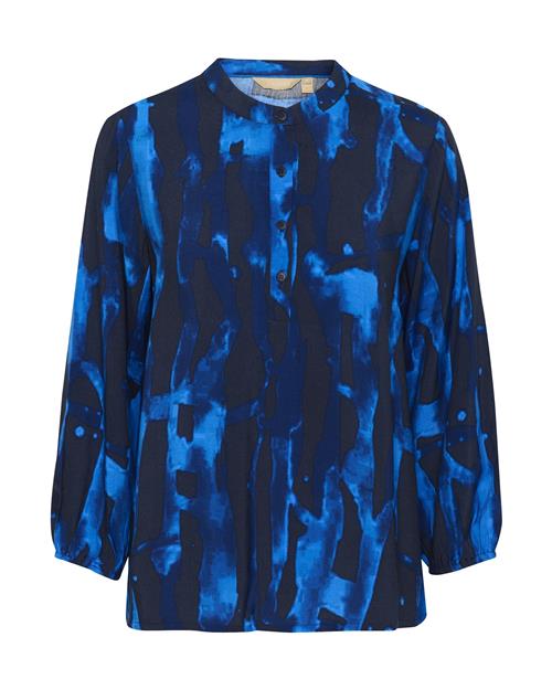 CULTURE Bluse 'Ashley Chaina'  safir / sort
