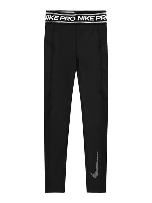 NIKE Sportsbukser  sort / hvid