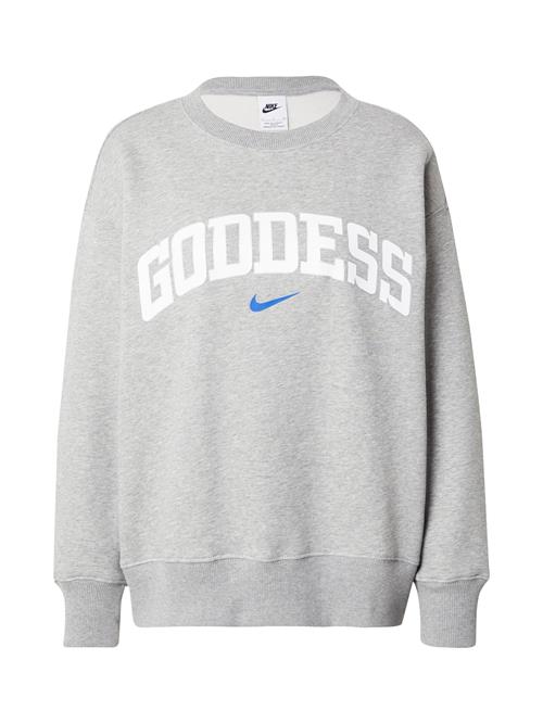 Nike Sportswear Sweatshirt 'PHNX FLC'  blå / grå / hvid