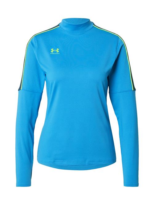 UNDER ARMOUR Funktionsbluse 'Challenger'  azur / mørkeblå / lysegrøn
