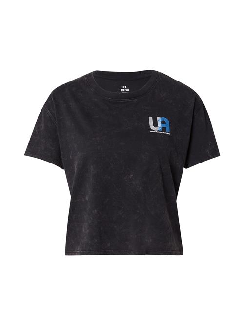 UNDER ARMOUR Funktionsbluse 'Run'  blå / sort / hvid