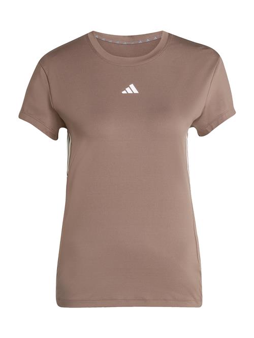 ADIDAS PERFORMANCE Funktionsbluse  lysebrun / hvid
