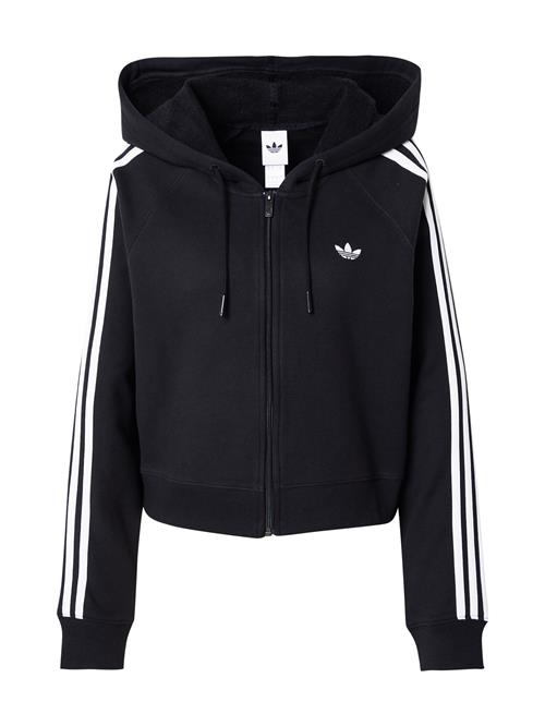 ADIDAS ORIGINALS Sweatjakke  sort / hvid