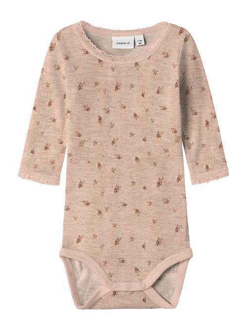 NAME IT Sparkedragt/Body 'NBFWANG'  taupe / oliven / rustrød