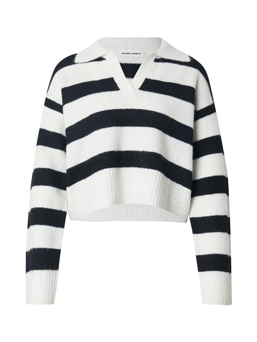STUDIO SELECT Pullover 'Fiona'  sort / hvid