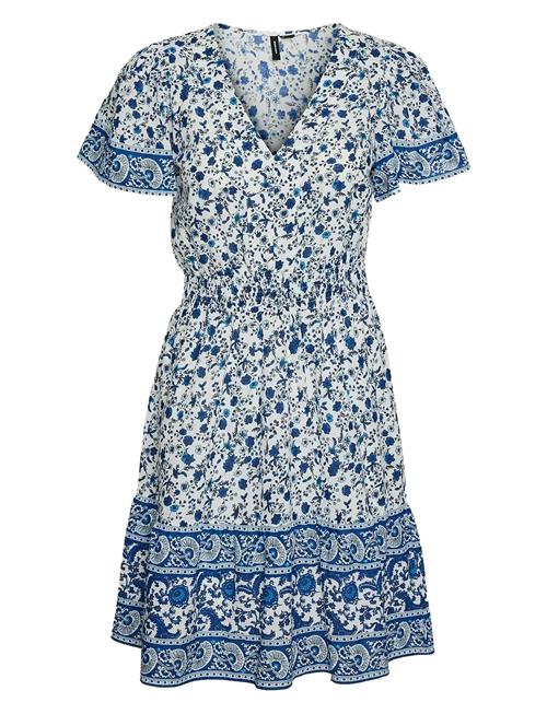 Vmmilan Ss Short Dress Wvn Ga Vero Moda Blue