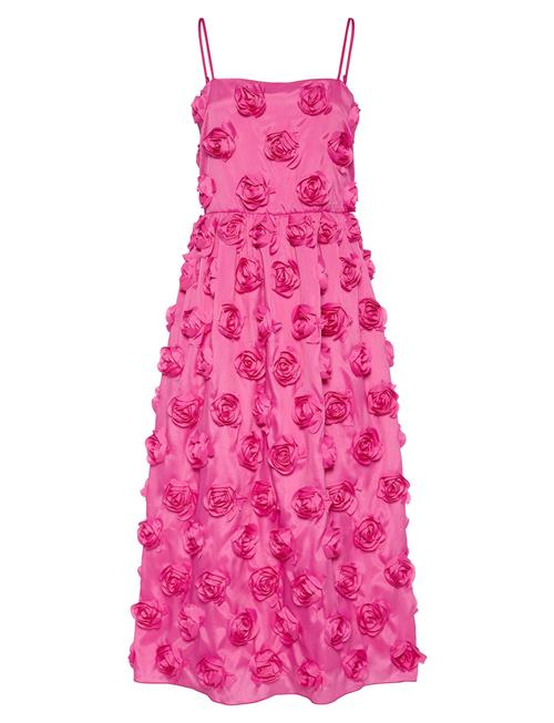 Yasrossie Strap Midi Dress - Ka Event YAS Pink