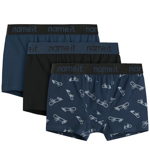 Se Name it Boxershorts - Noos - NkmBoxer - 3-pak - Titan/w/ Tiitan ved KidsWorld