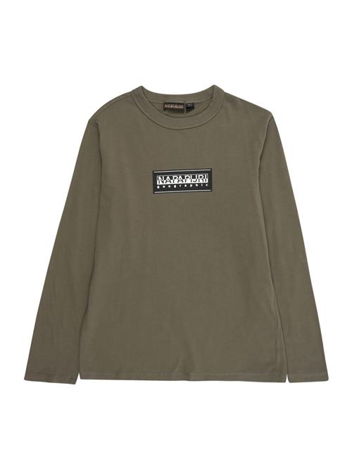 Se NAPAPIJRI Shirts 'K S-CHAMOIS'  grøn / sort / hvid ved About You