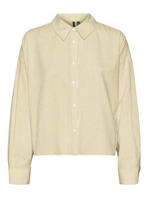 VERO MODA Bluse  gul / hvid