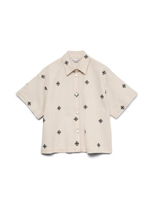 VERO MODA Bluse 'VMTHEA'  lysebeige / sort