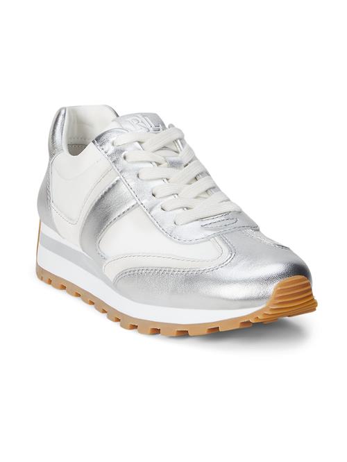 Lauren Ralph Lauren Sneaker low 'DANI'  sølv / hvid