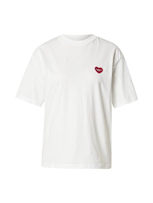 Carhartt WIP Shirts 'Heart II Hartt'  rød / sort / hvid