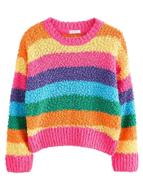 Next Pullover  lyseblå / gul / orange / pink