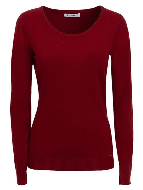 Influencer Pullover  burgunder