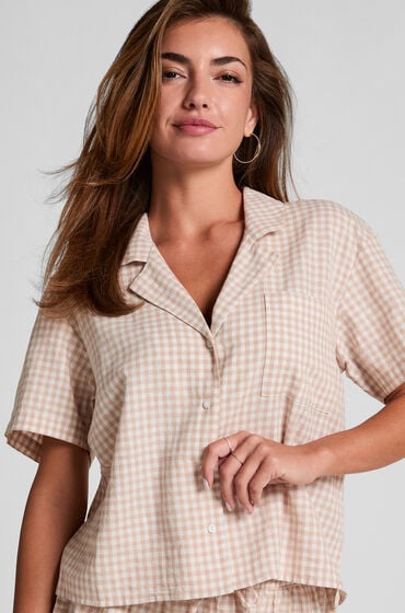 Hunkemöller Jakke ternet hør Beige