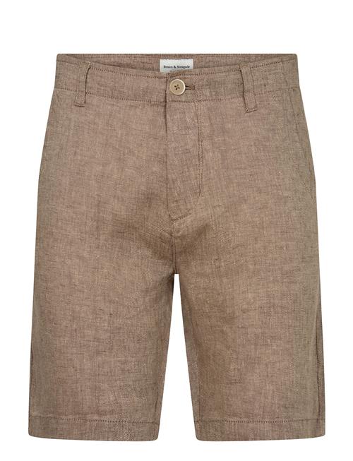 Se Bs Peppon Regular Fit Shorts Bruun & Stengade Brown ved Booztlet