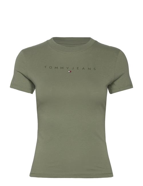 Tjw Slim Tonal Linear Tee Ext Tommy Jeans Green