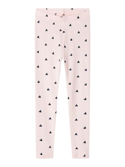 NAME IT Leggings 'NMFDHeart'  lyserød / sort