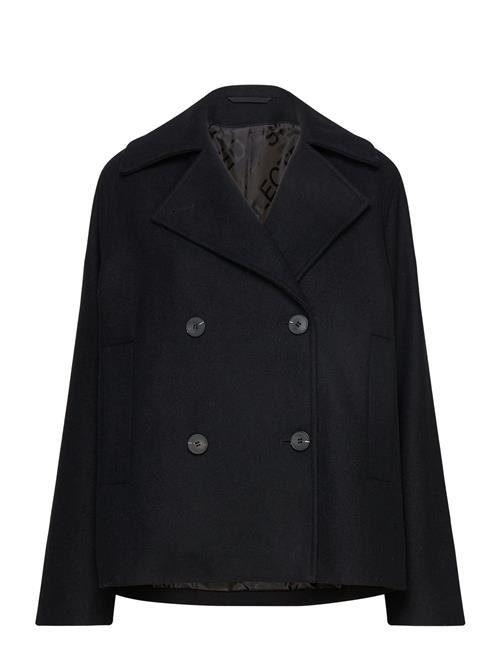 Slfalma Short Wool Jacket Noos Selected Black