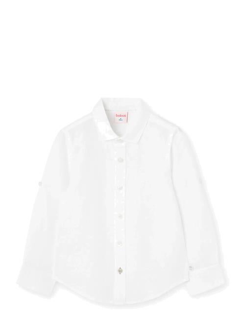 Linen Shirt Long Sleeves Boboli White