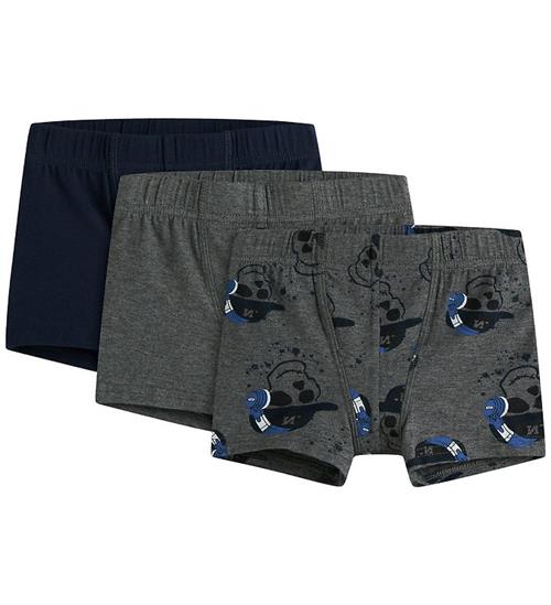 Name it Boxershorts - Noos - NmmTights - 3-Pak - Mørkegråmeleret
