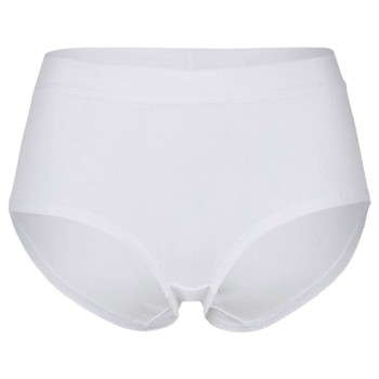 Pierre Robert Trusser Organic Cotton High Waist Brief Hvid økologisk bomuld Large Dame