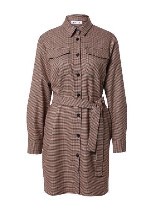 EDITED Blusekjole 'Annabel'  beige / rød / sort