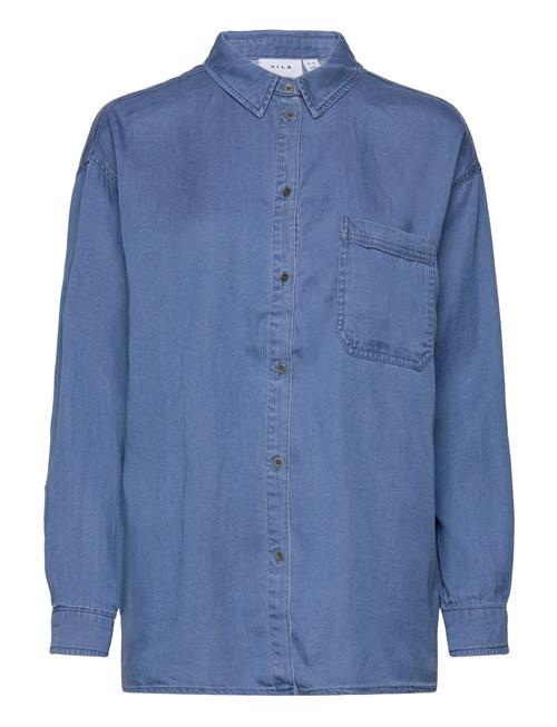 Vibista L/S Over Shirt/Su - Noos Vila Blue