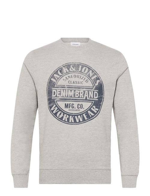 Jack & Jones Jjjeans Sweat O-Neck Jack & J S Grey