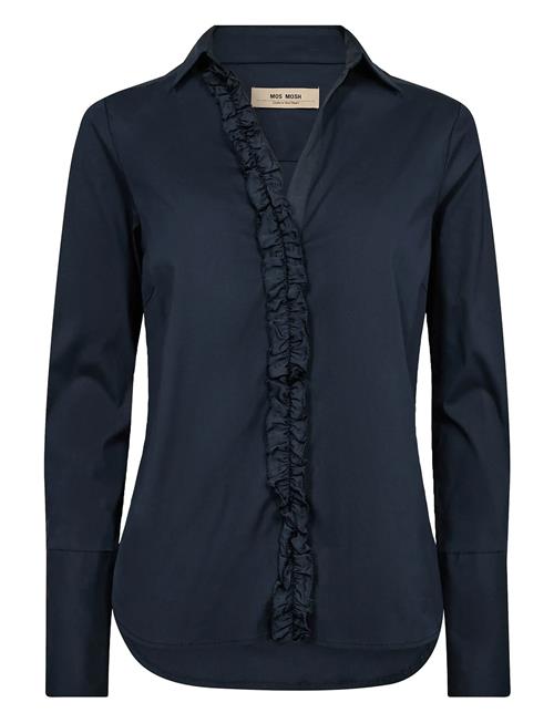 Mmsybel Satin Shirt MOS MOSH Navy