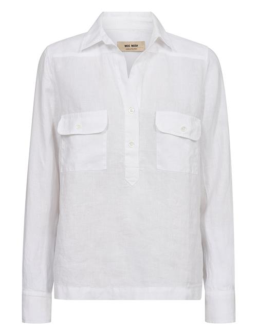 Mmenna Linen Pocket Blouse MOS MOSH White
