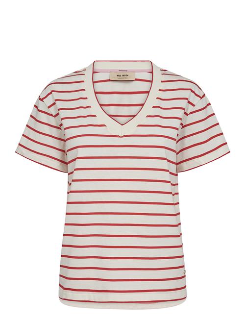 Mmnani V-Ss Stripe Tee MOS MOSH Red
