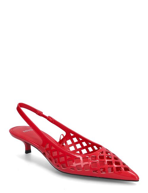 Die-Cut Kitten Shoes Mango Red