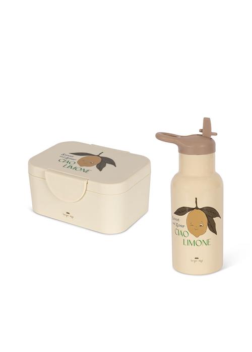 Konges Sløjd Madkasse-sæt Lemon  Lemon One Size  Creme  One Size 3+ Years