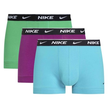 Nike 3P Everyday Essentials Cotton Stretch Trunk D1 Blå/Lila bomuld Small Herre