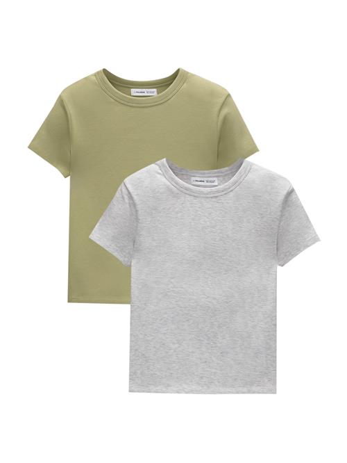 Pull&Bear Shirts  grå-meleret / oliven